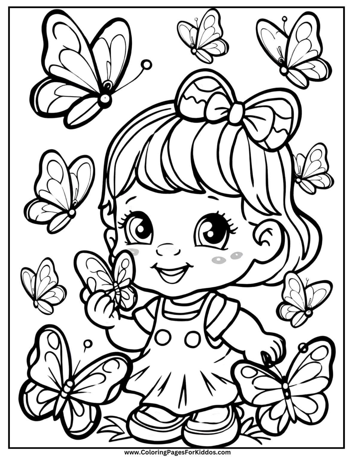 Girl Coloring Pages 10 Free Printable PDF
