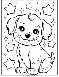 Puppy Coloring Pages: 10 Free Printable PDF