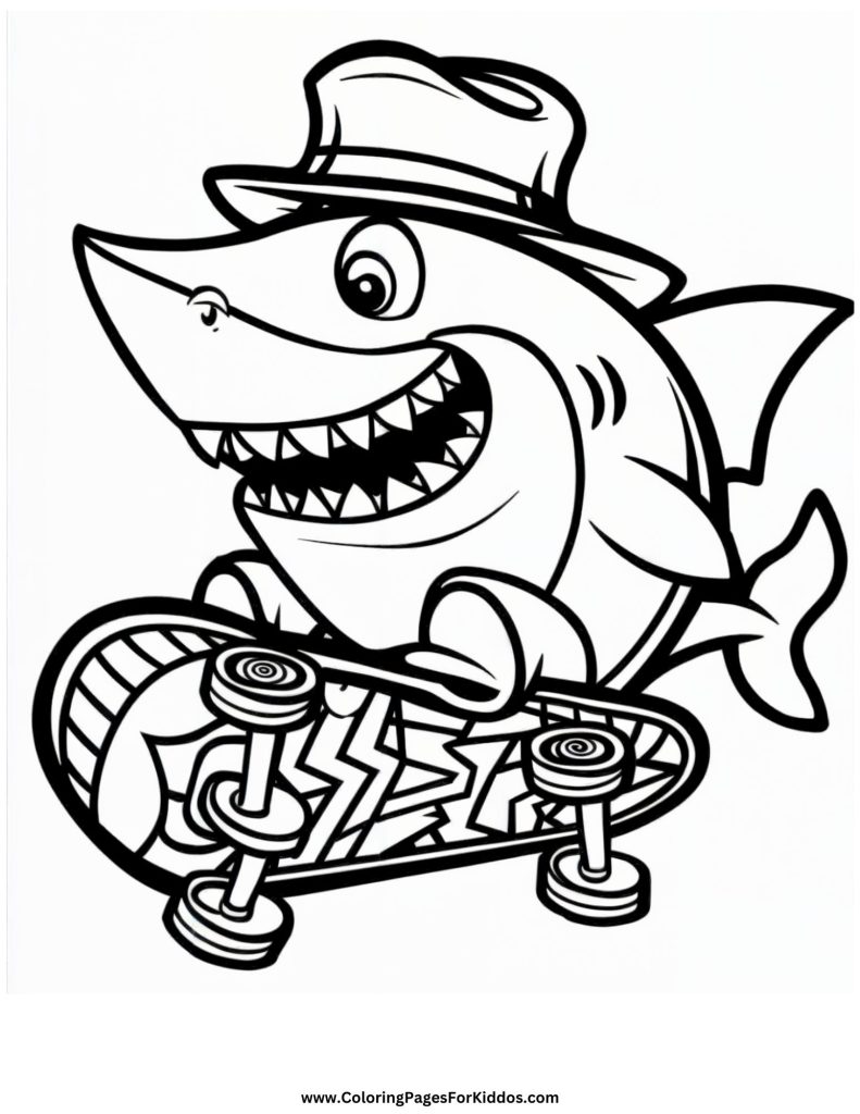 Shark Coloring Pages: 10 Free Printable PDF Sheets