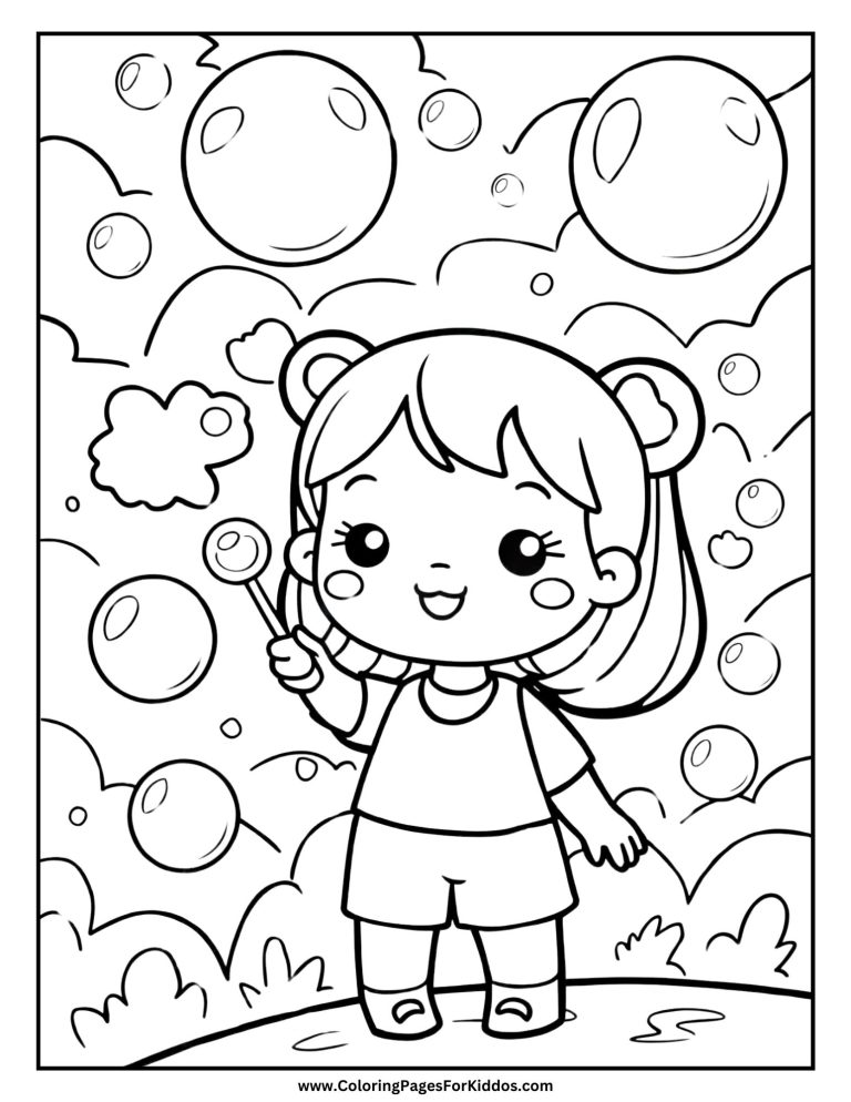 Girl Coloring Pages: 10 Free Printable PDF