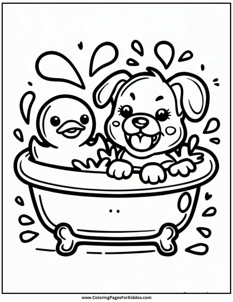 Puppy Coloring Pages: 10 Free Printable PDF