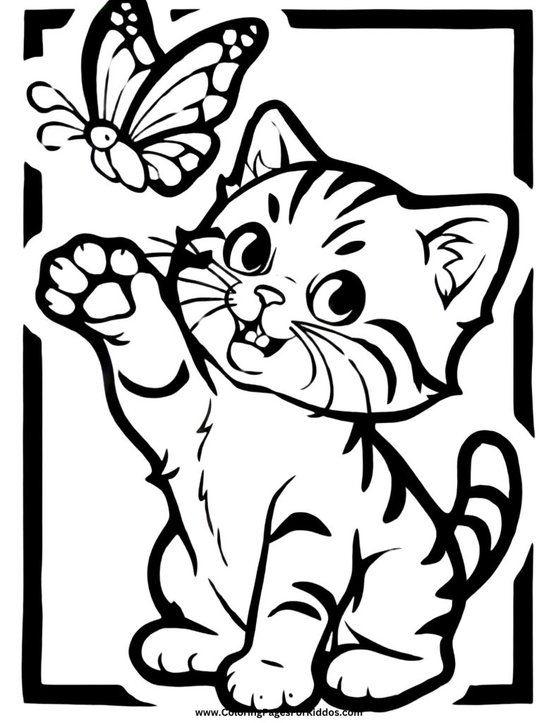 Kitten Coloring Pages Printable Pdf Free
