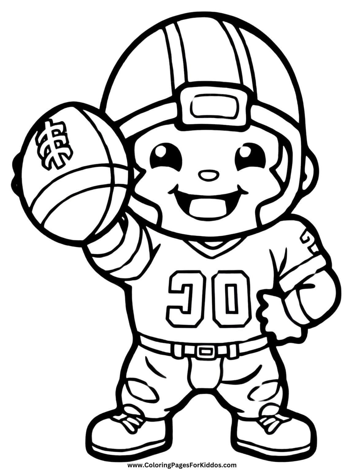 Football Coloring Pages: 10 Free Printable PDF
