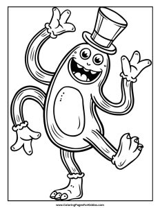 Monster Coloring Pages: 10 Free Printable PDFs