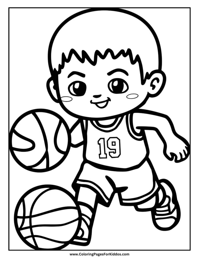 Basketball Coloring Pages: 10 Free Printable PDFs