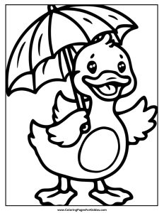Duck Coloring Pages: 10 Free Printable PDFs
