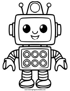 Robot Coloring Pages: 10 Free Printable PDFs