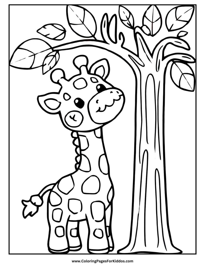 Giraffe Coloring Pages: 10 Free Printable PDFs