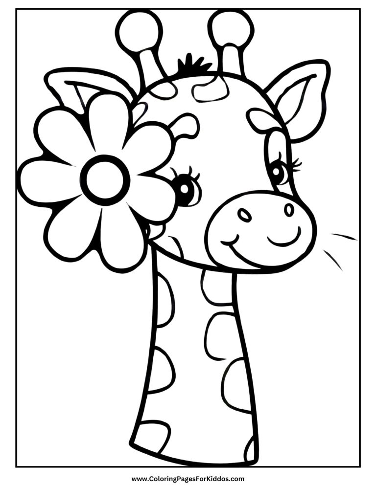 Giraffe Coloring Pages: 10 Free Printable PDFs
