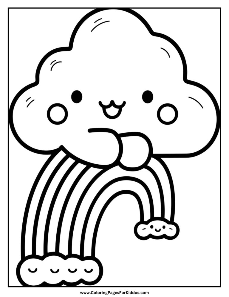 Kawaii Coloring Pages: 10 Free Printable PDFs
