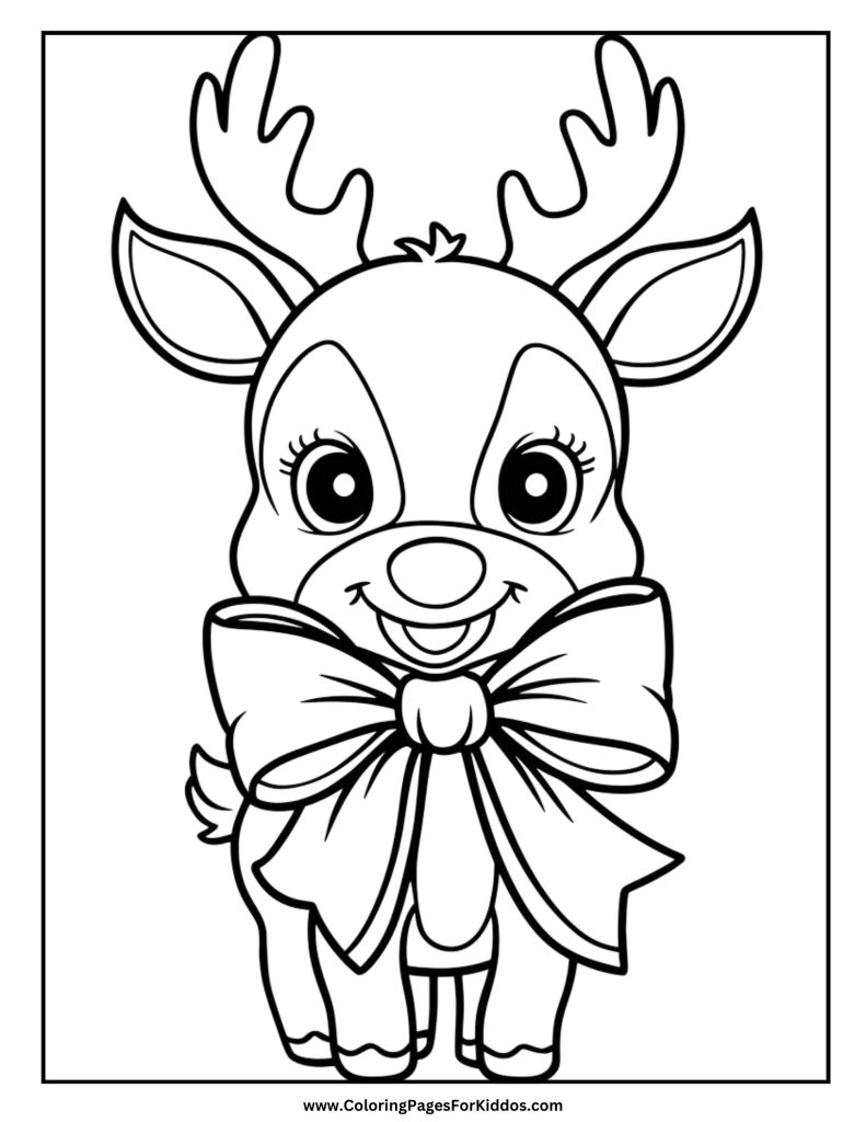 Reindeer Coloring Pages: 10 Free Printable PDFs