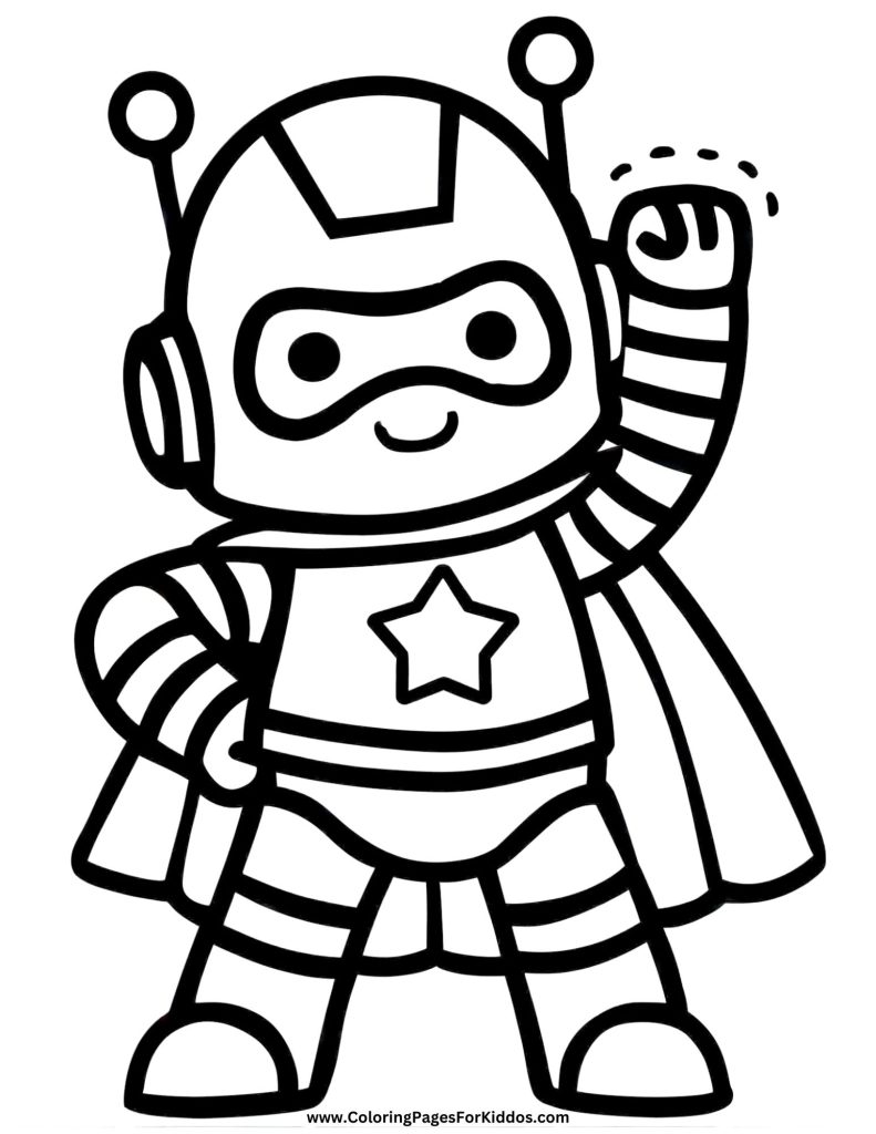 Robot Coloring Pages: 10 Free Printable PDFs