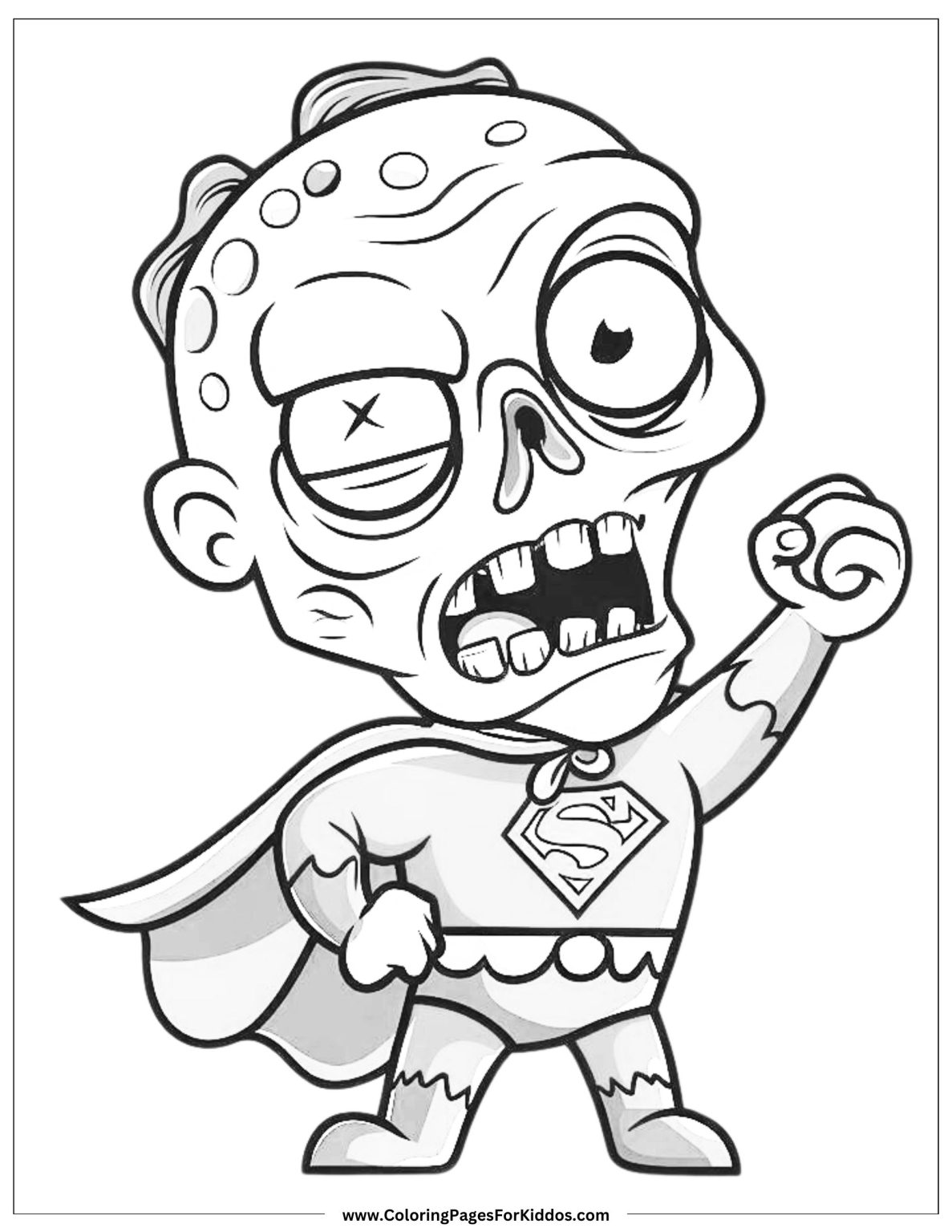 Zombie Coloring Pages: 48 Free Printable PDFs