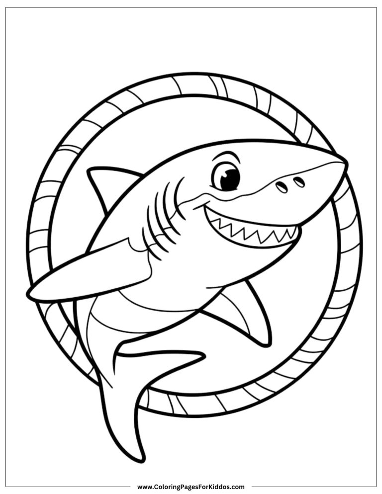 Shark Coloring Pages: 48 Free Printable PDFs