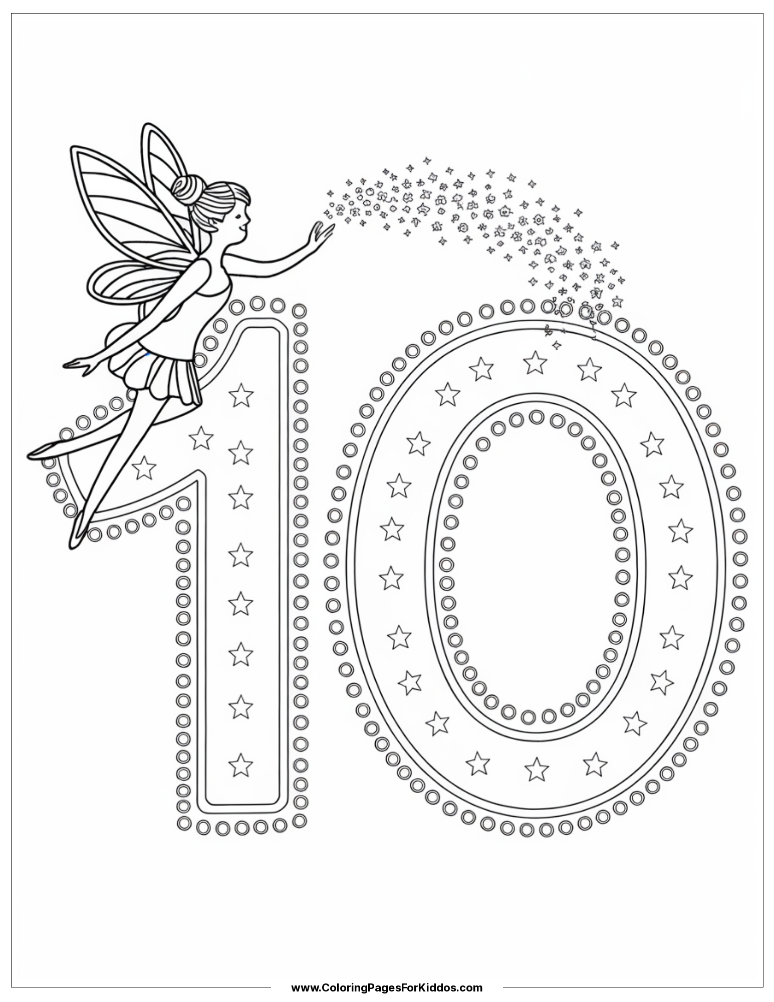 Exciting Happy Birthday Age 10 Coloring Pages Free Printables