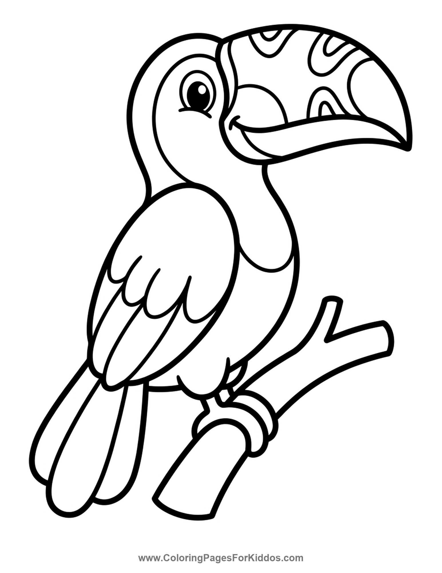 Toucan And Its Beak coloring page
