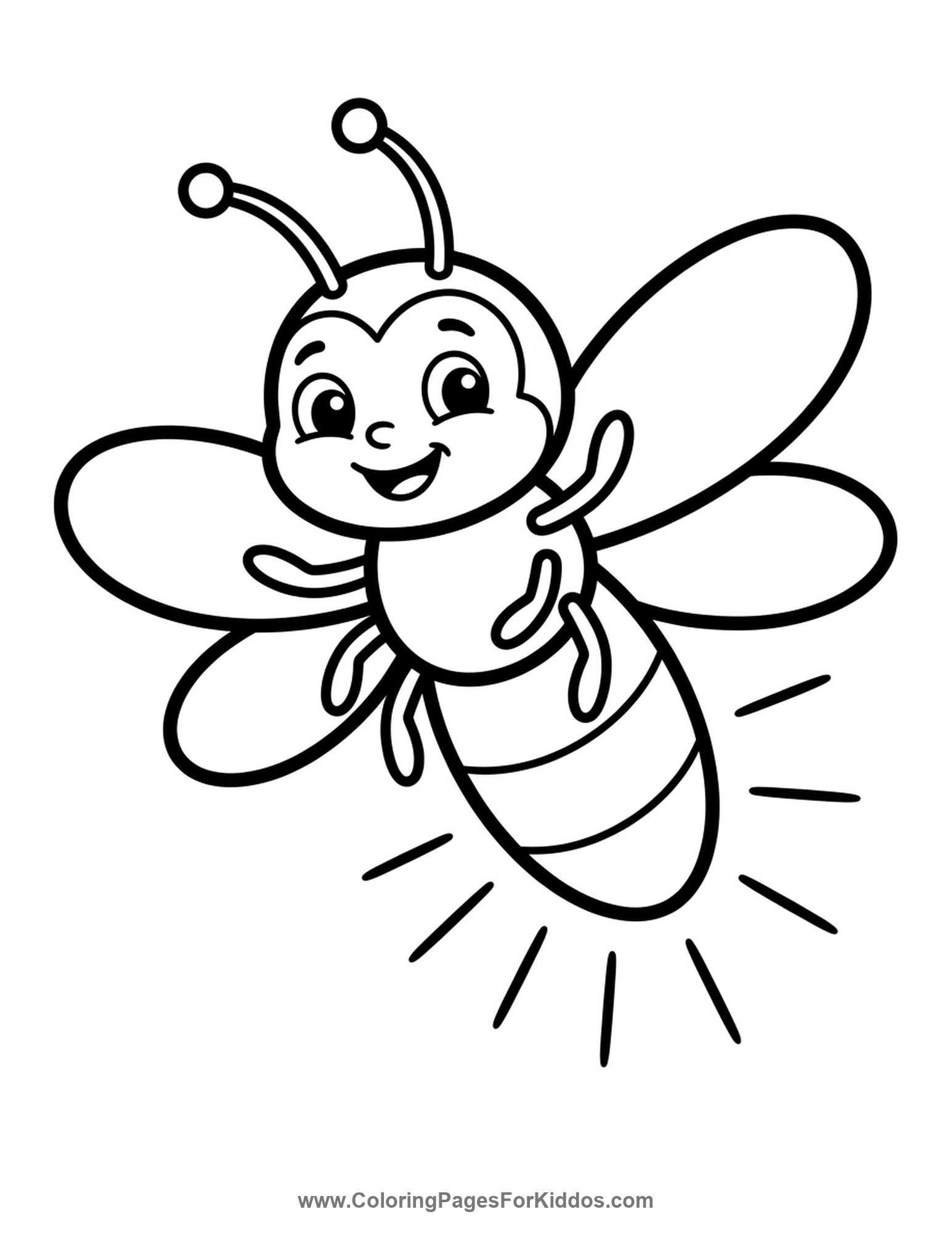Firefly Glowing Brightly coloring page