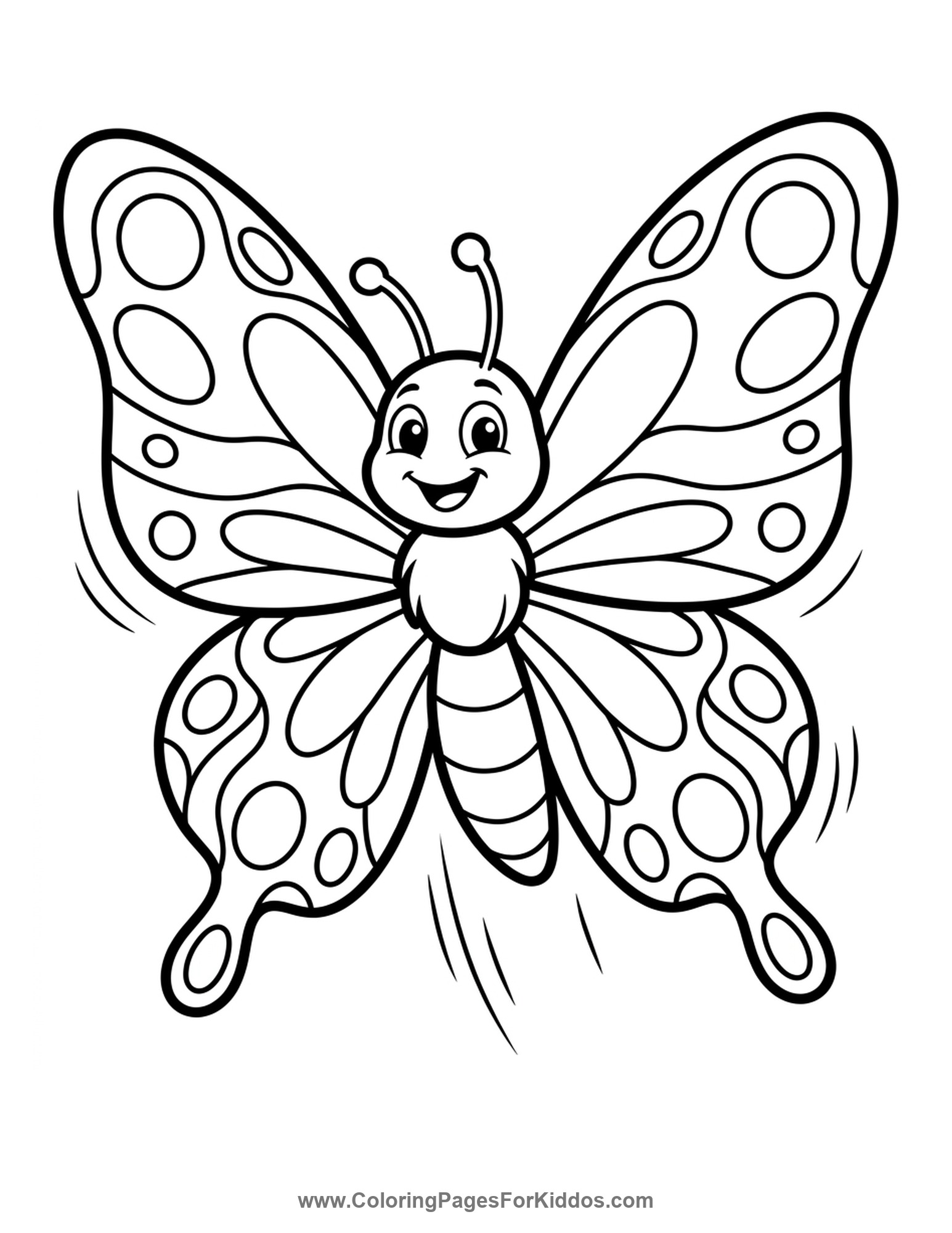 Flying Straight Up coloring page