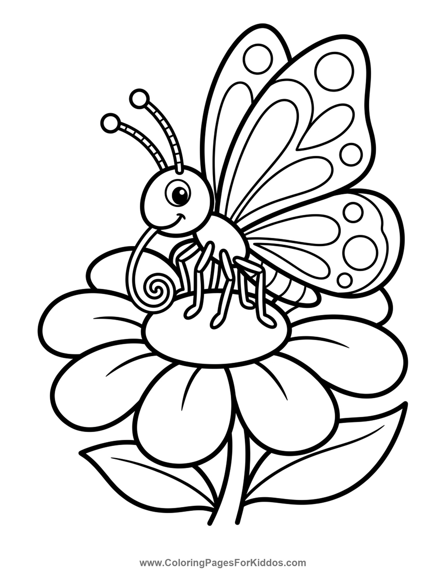 Sipping Sweet Nectar coloring page