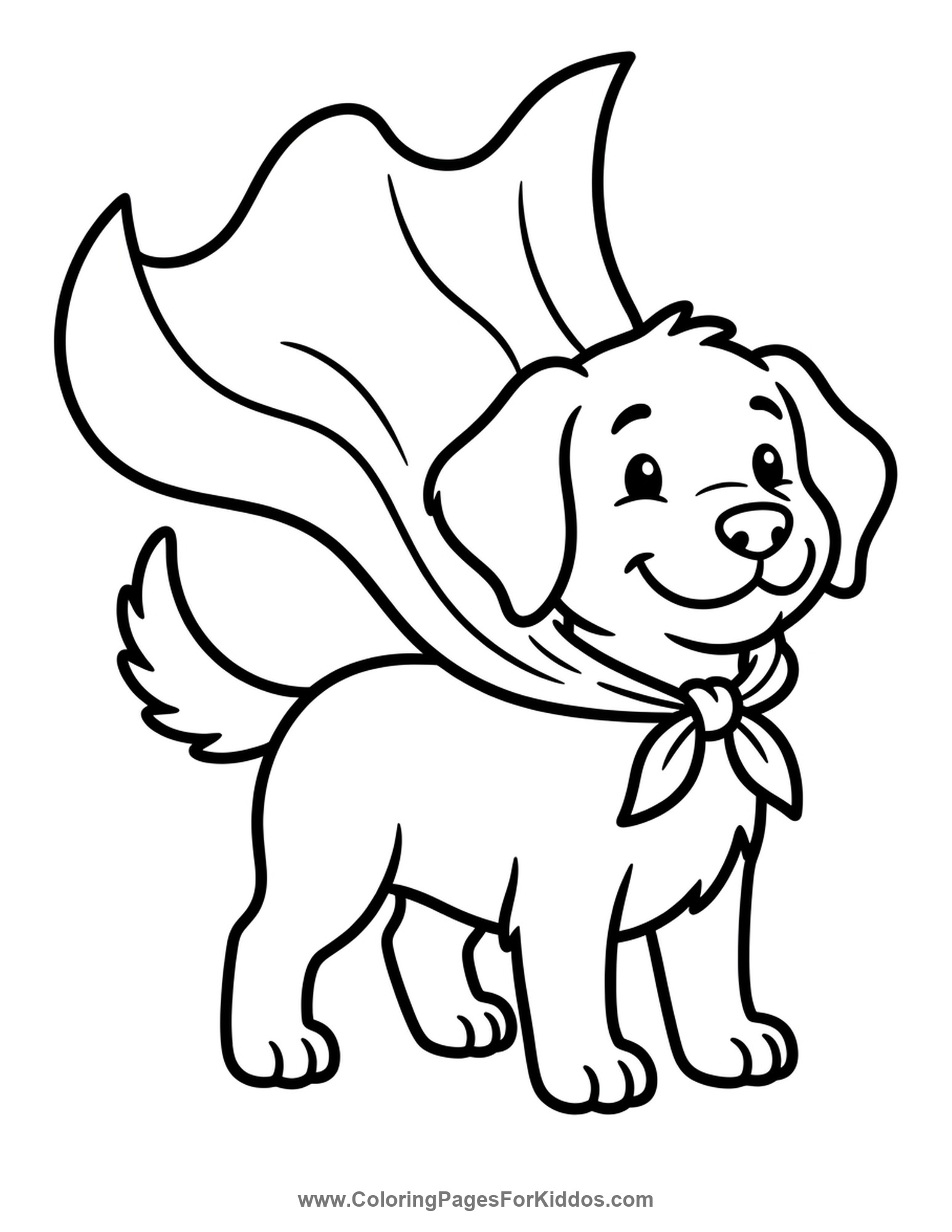 Super Hero Puppy Dog coloring page