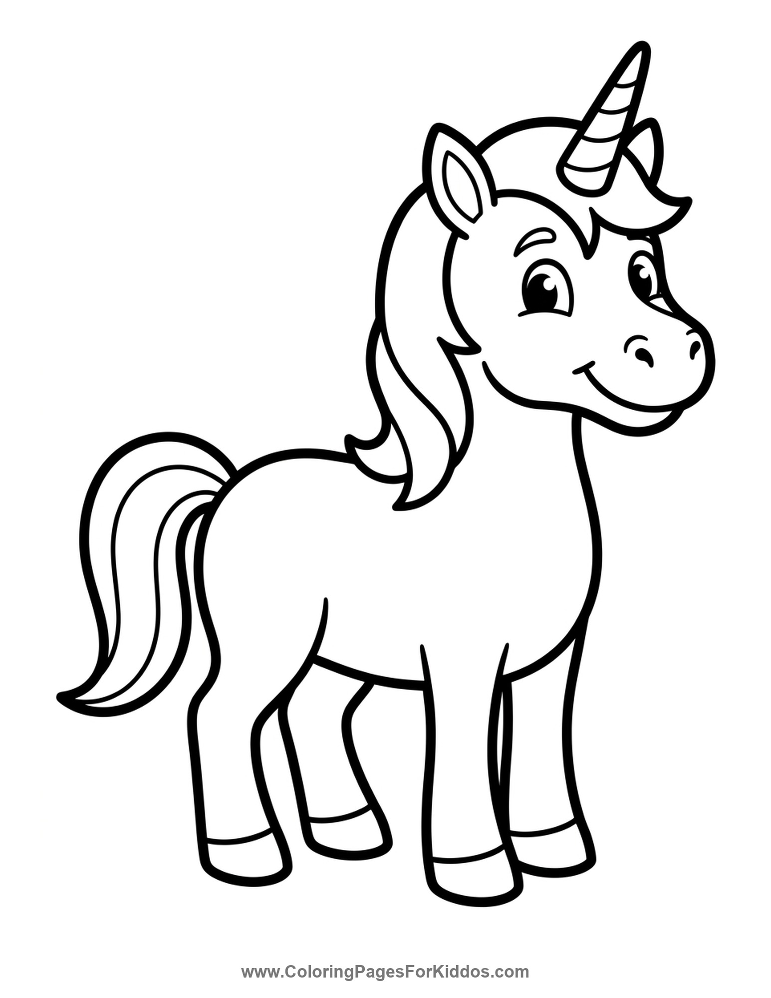 My Magical Unicorn Friend coloring page